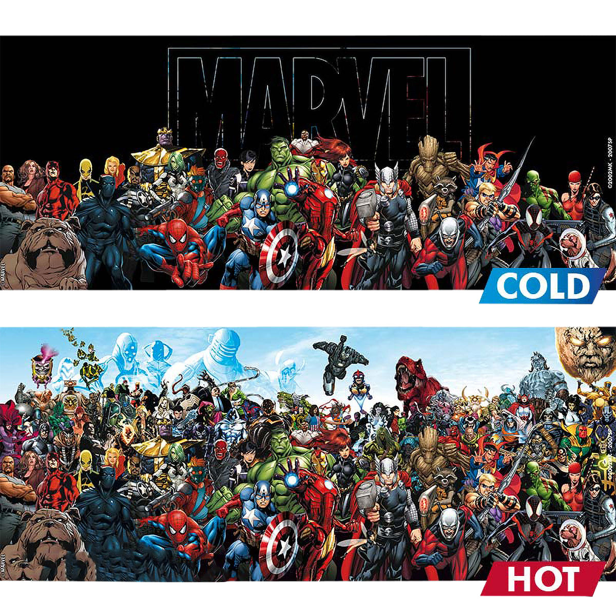 Immagine del prodotto Marvel - Tazza effetto termico Heroes