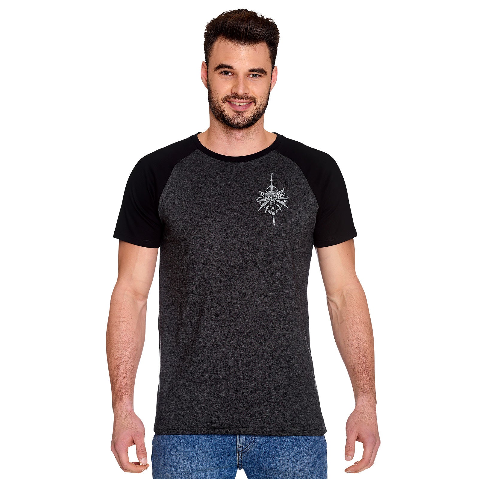 Image produit Witcher - T-shirt gris de l'école du loup