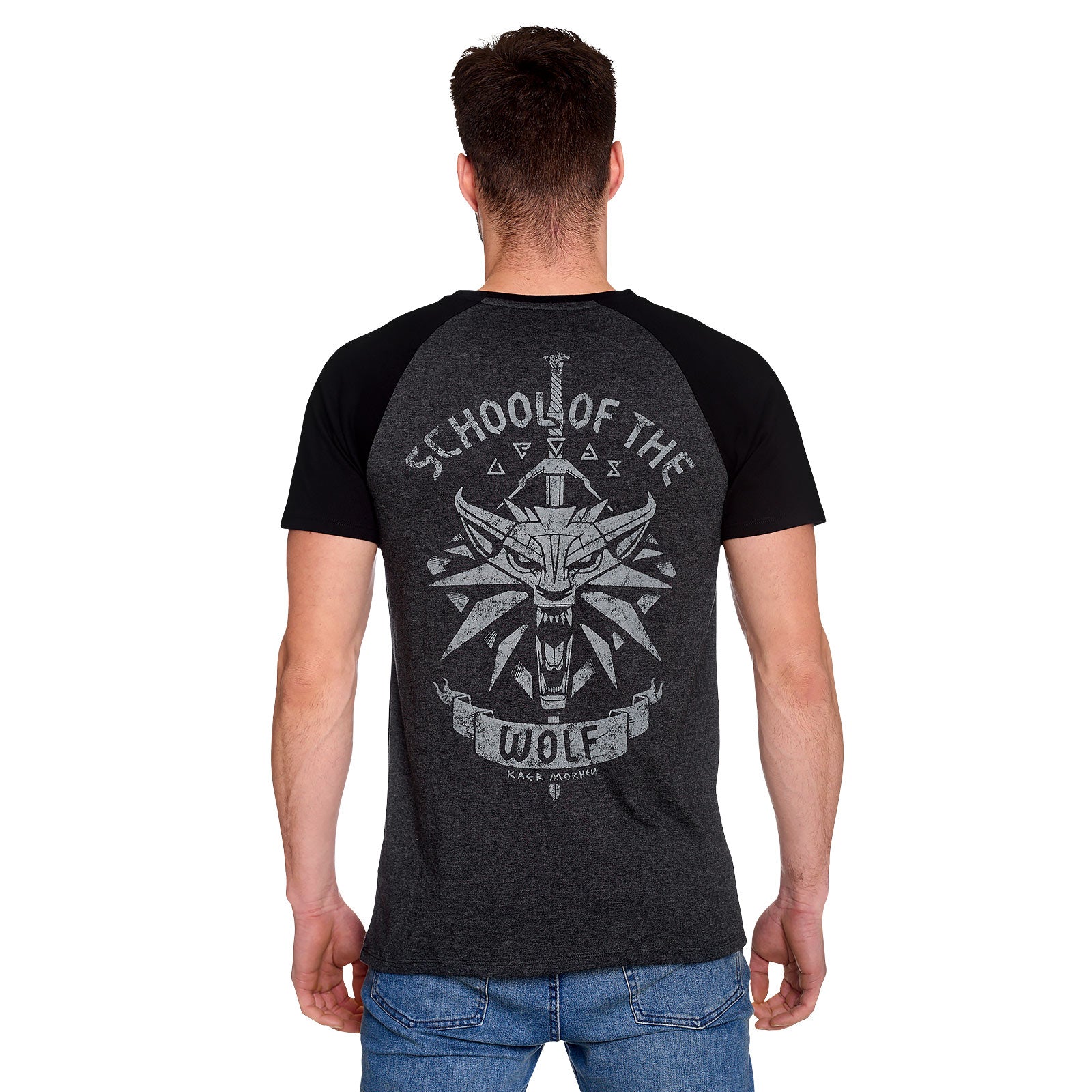 Image produit Witcher - T-shirt gris de l'école du loup