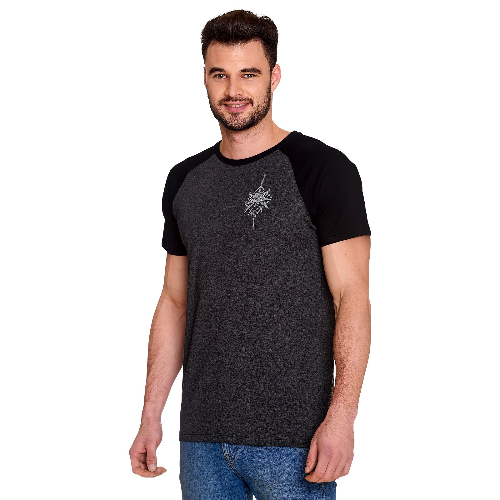 Image produit Witcher - T-shirt gris de l'école du loup