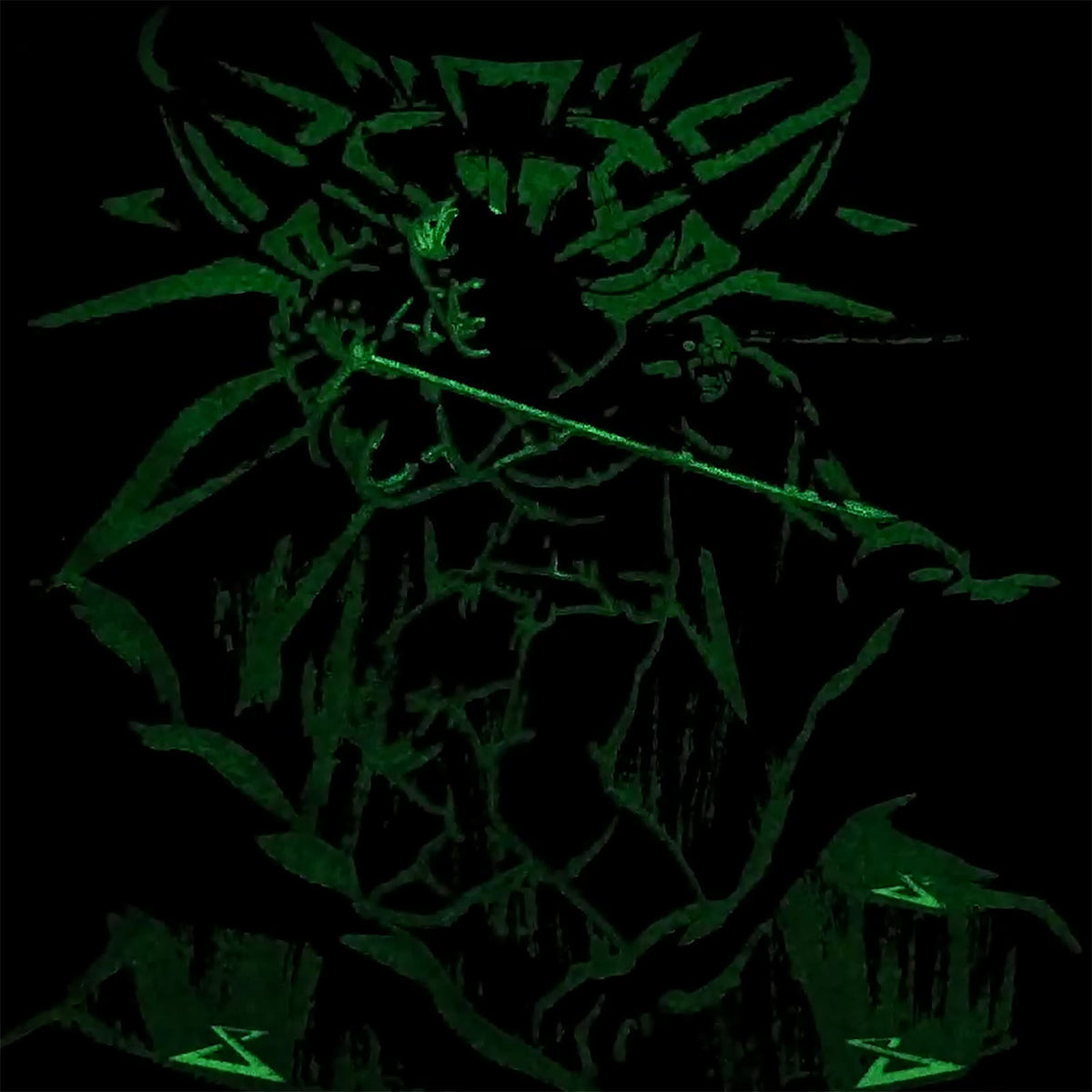 Image produit Witcher - Geralt Boucher de Blaviken T-shirt noir phosphorescent