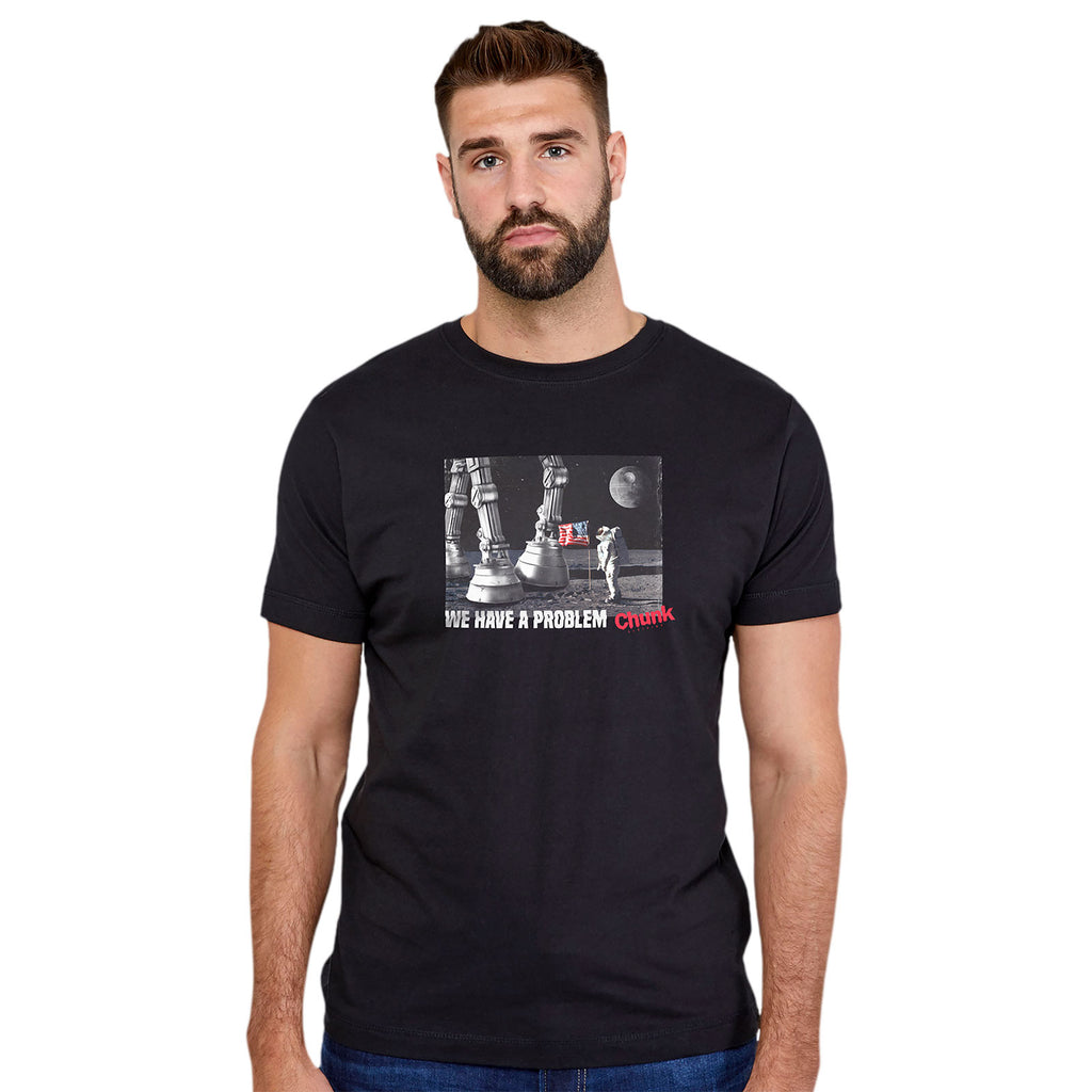 Image produit T-shirt Houston Nous Avons un Problème pour les Fans de Star Wars Noir