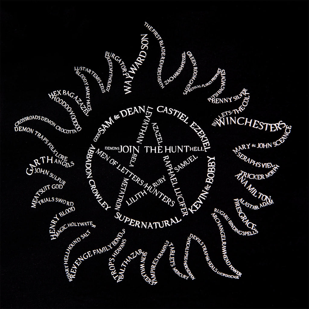 Image produit Supernatural - Hoodie Symbole Anti Possession noir