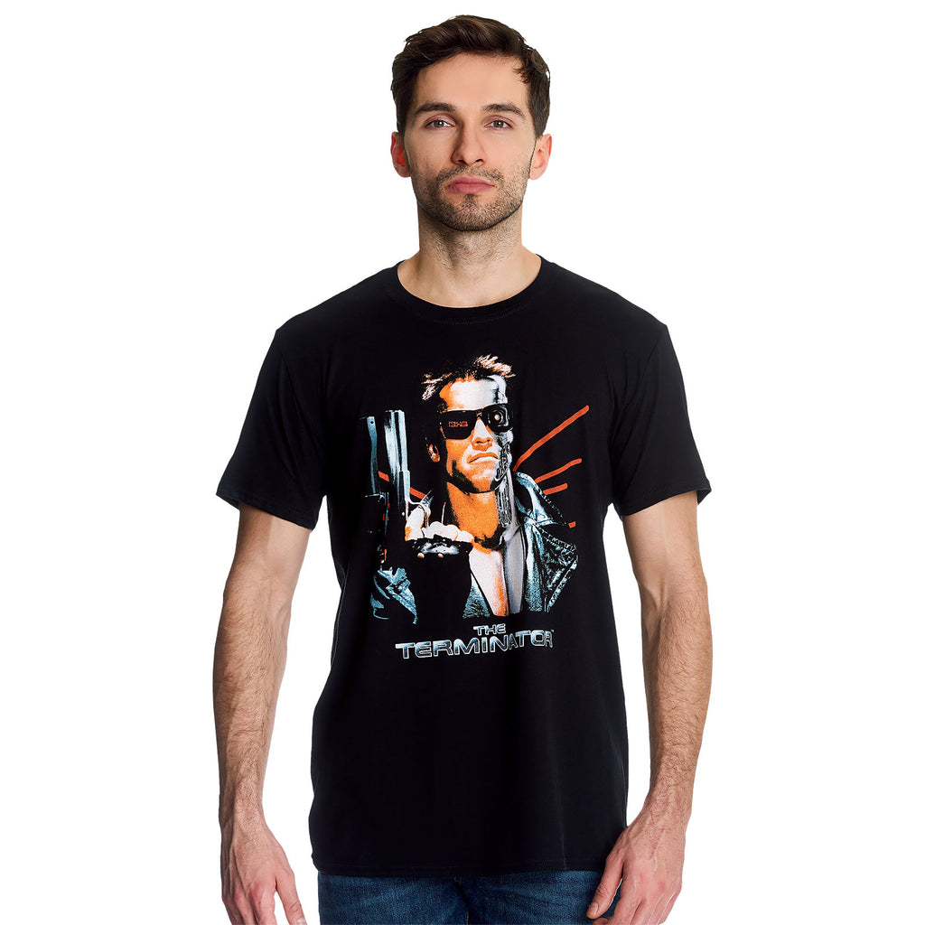 Image produit Terminator - T-shirt affiche de film noir