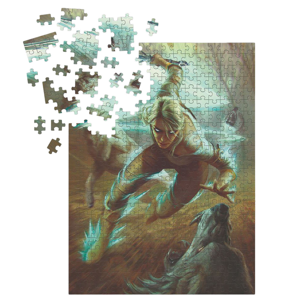 Image produit Witcher - Puzzle Ciri contre les Loups