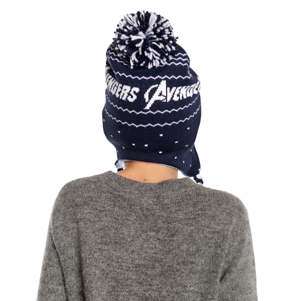 Image produit Avengers - Bonnet Logo avec Pompons