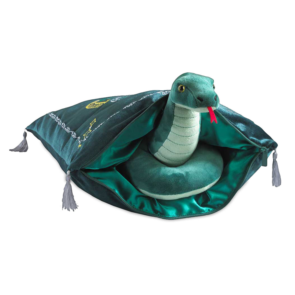 Immagine del prodotto Harry Potter - Cuscino con stemma Serpeverde e figura di peluche