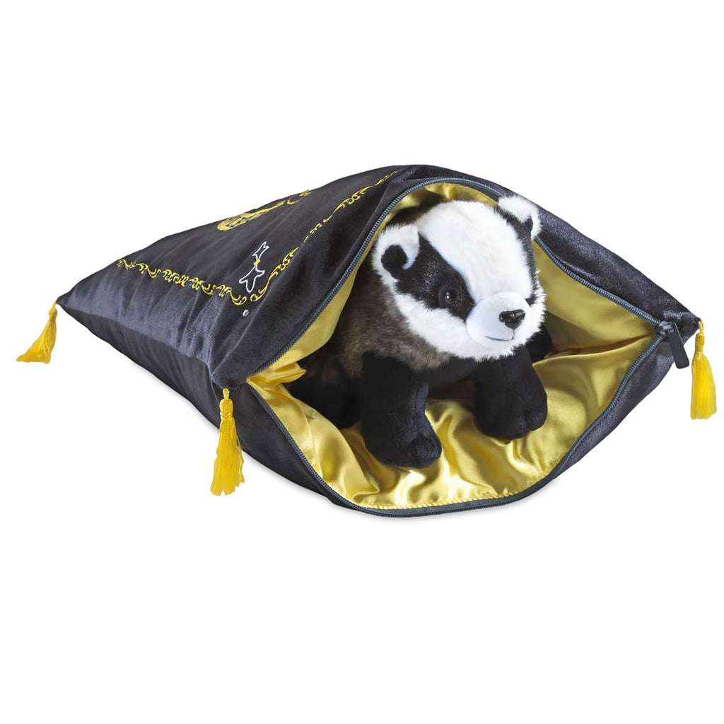 Produktbild Harry Potter - Hufflepuff Wappen Kissen mit Plüsch Figur