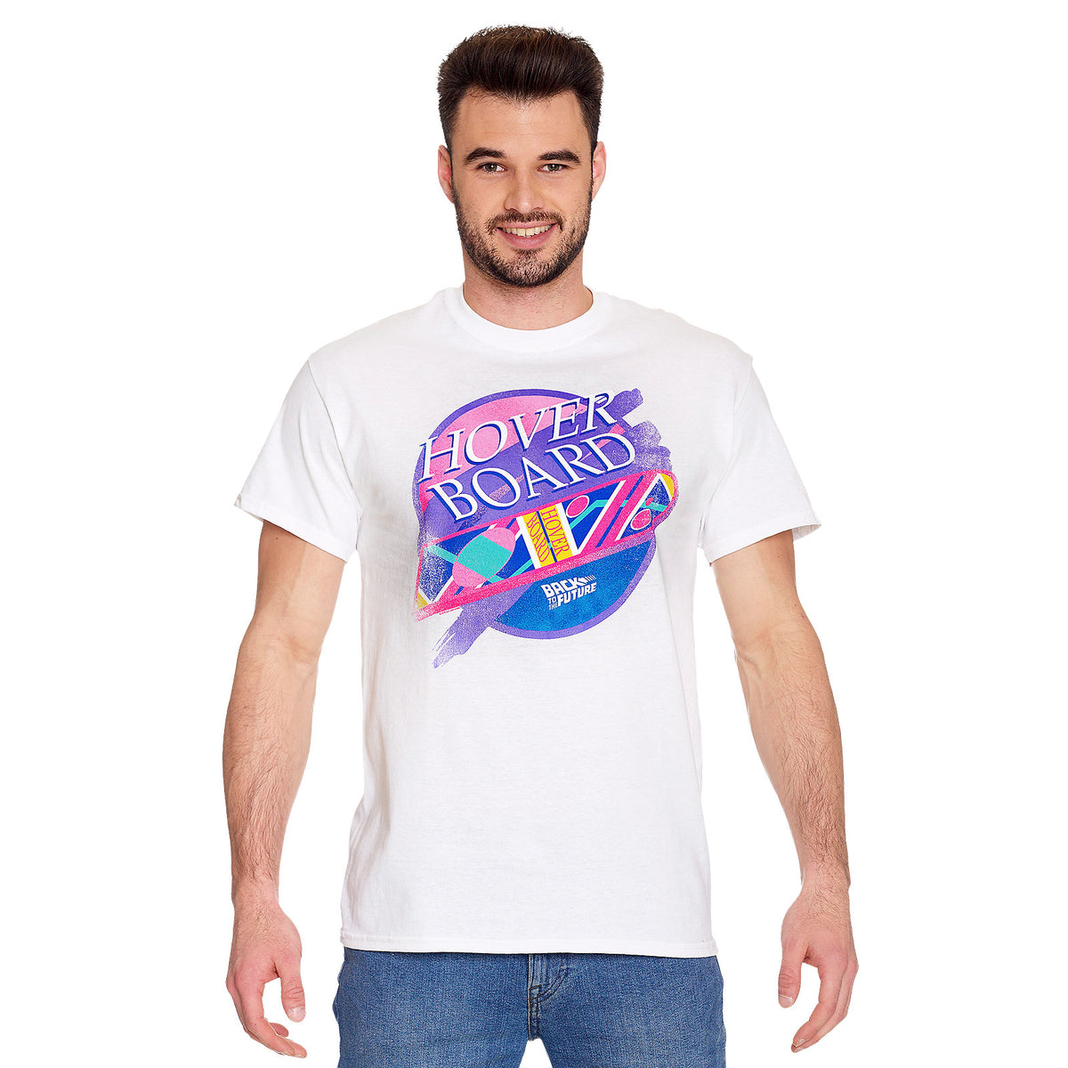 Produktbild Zurück in die Zukunft - Hover Board T-Shirt weiß