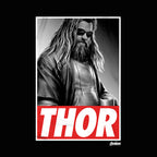 Image produit Avengers - T-Shirt décontracté Thor noir