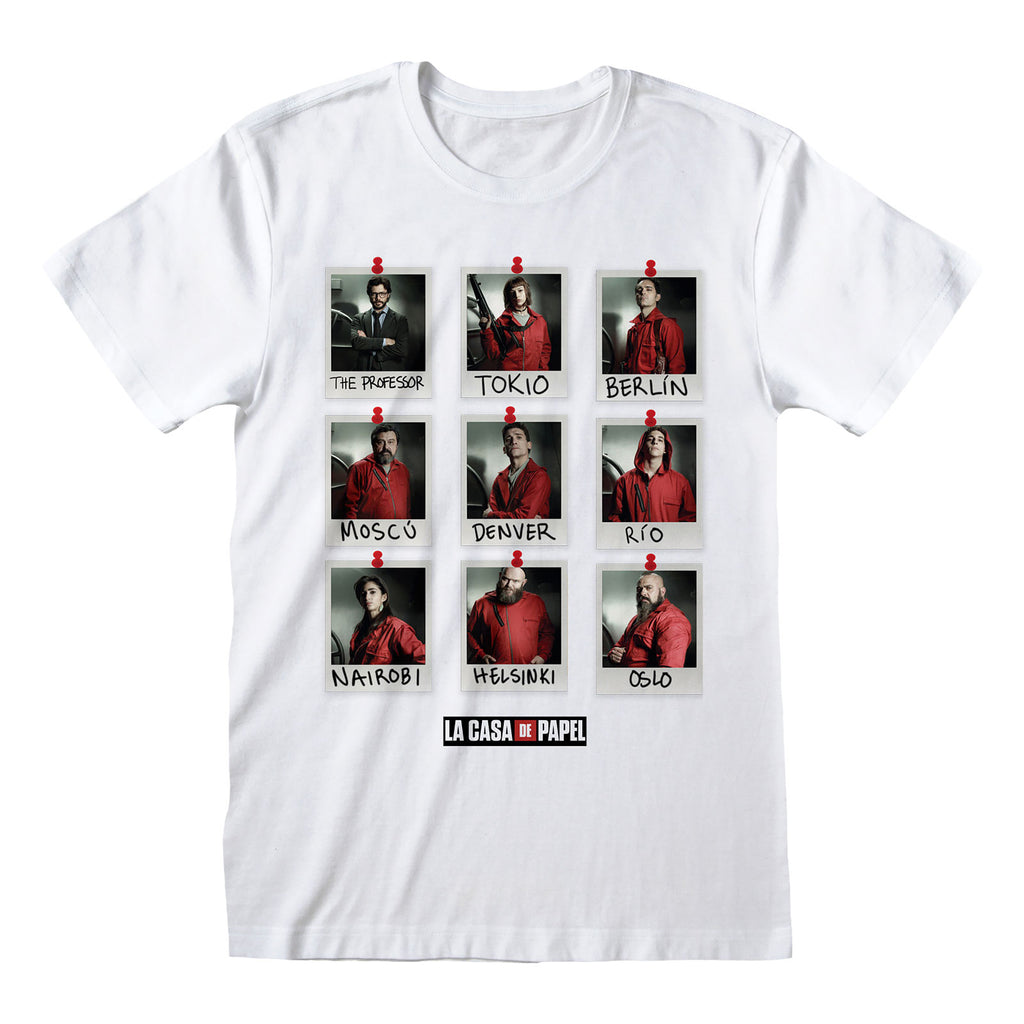 Immagine del prodotto La Casa di Carta - T-shirt Polaroid bianca
