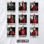 Immagine del prodotto La Casa di Carta - T-shirt Polaroid bianca