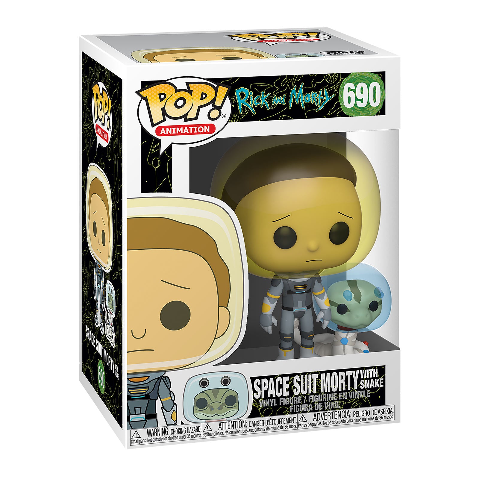 Produktbild Rick and Morty - Space Suit Morty With Snake Funko Pop Figur