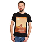 Image produit T-shirt noir rétro The Mandalorian - Star Wars