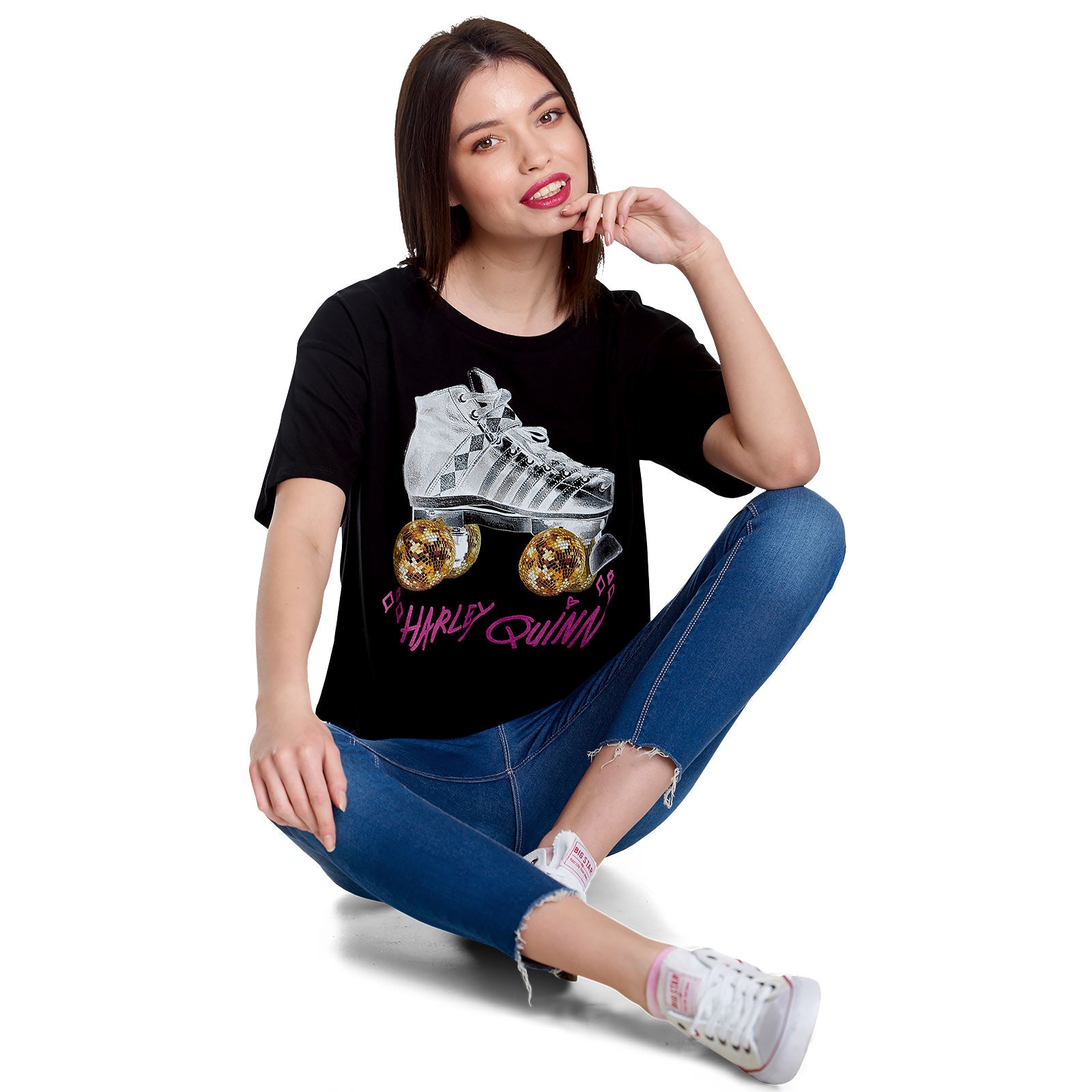 Produktbild Birds of Prey - Harley Roller Skates Crop Top Damen schwarz