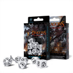 Image produit Set de dés Dragons RPG 7pcs blanc
