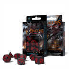 Produktbild Dragons RPG Würfel Set 7tlg schwarz