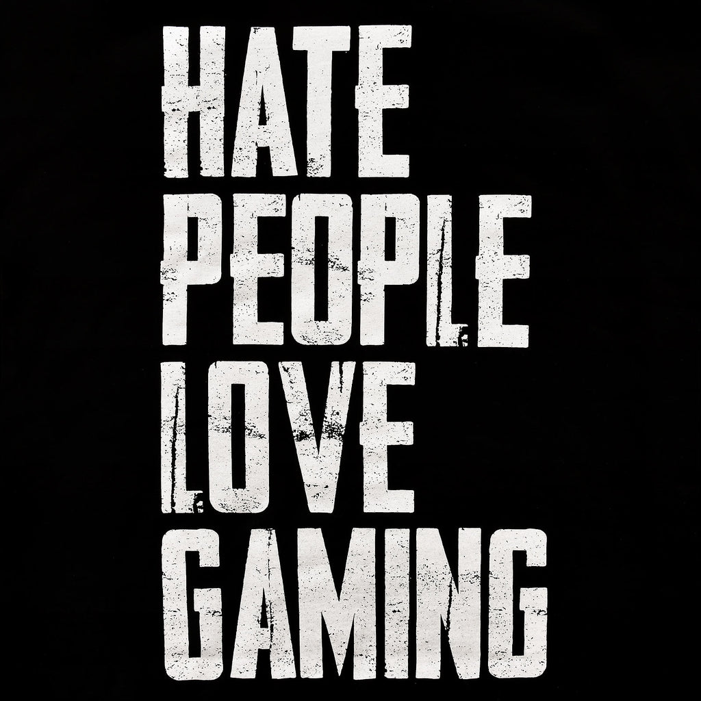 Immagine del prodotto Maglietta nera Hate People Love Gaming