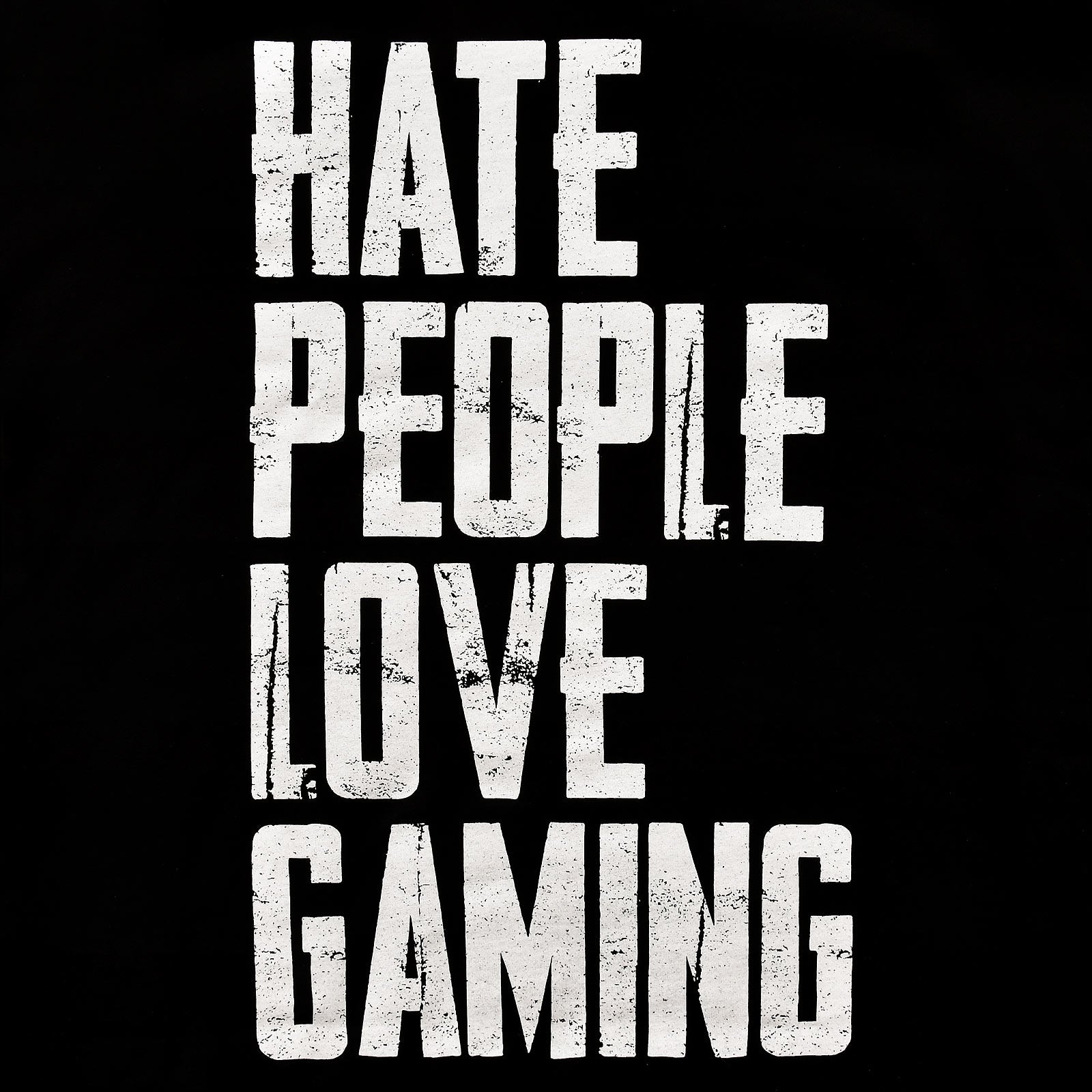 Immagine del prodotto Maglietta nera Hate People Love Gaming