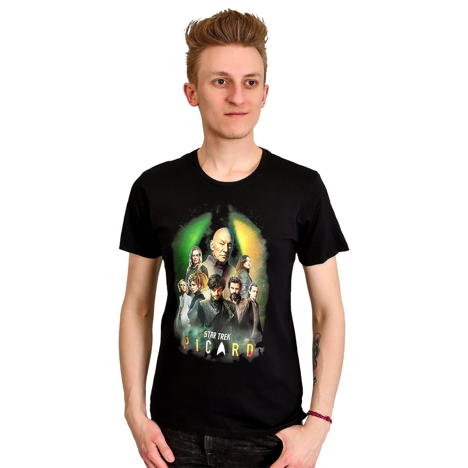 Immagine del prodotto Star Trek - T-shirt nera con personaggi di Picard