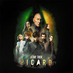 Immagine del prodotto Star Trek - T-shirt nera con personaggi di Picard