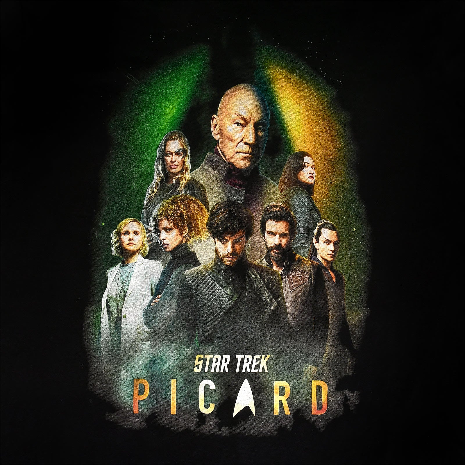 Immagine del prodotto Star Trek - T-shirt nera con personaggi di Picard