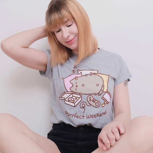 Produktbild Pusheen - Purrfect Weekend Damen T-Shirt grau
