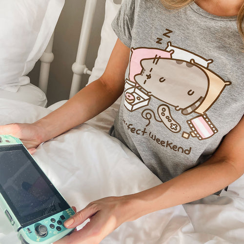 Produktbild Pusheen - Purrfect Weekend Damen T-Shirt grau