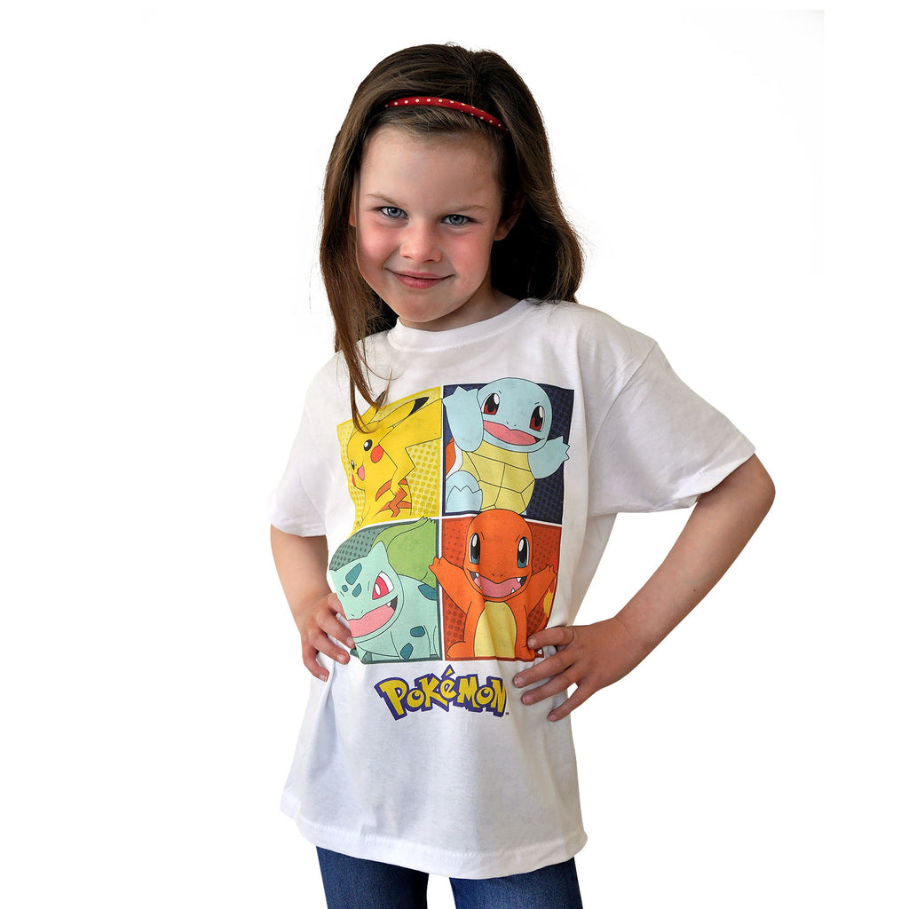 Immagine del prodotto Pokemon - Maglietta per bambini bianca Kanto Starter