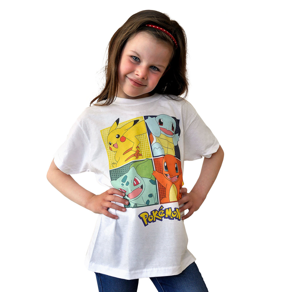 Immagine del prodotto Pokemon - Maglietta per bambini bianca Kanto Starter