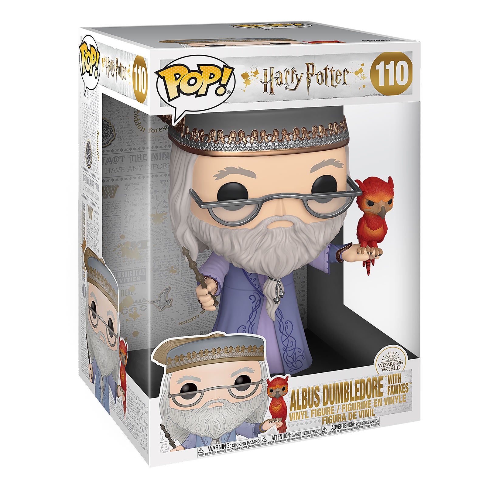 Image produit Albus Dumbledore avec Fawkes Figurine Funko Pop 25 cm - Harry Potter