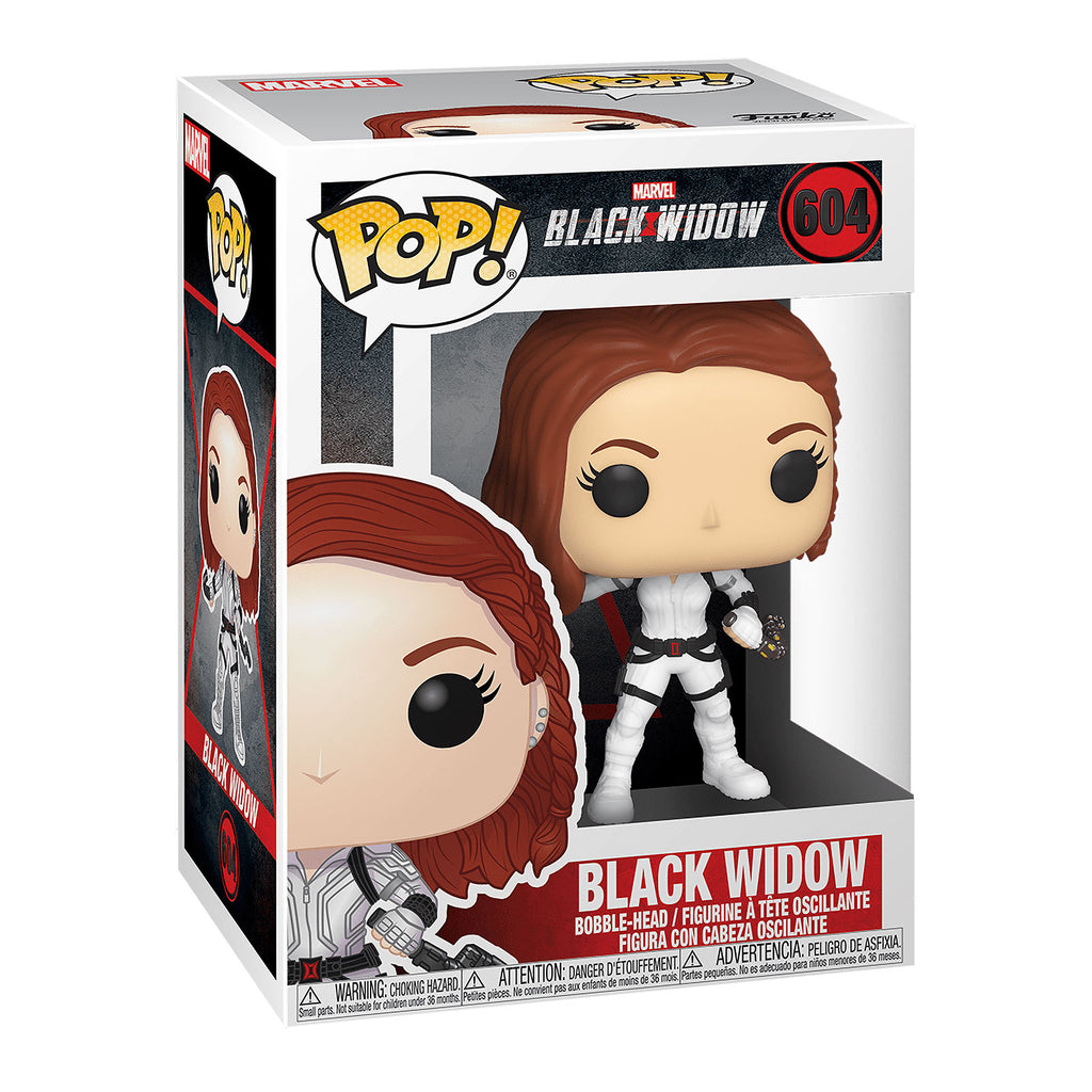 Produktbild Black Widow White Suit Funko Pop Wackelkopf-Figur