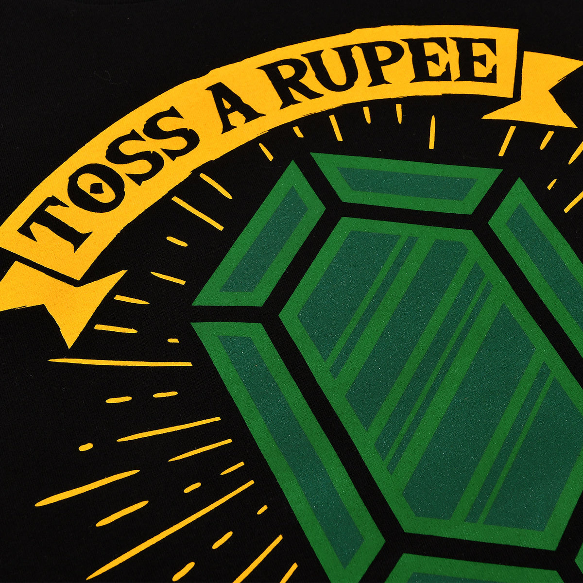 Image produit T-shirt Toss a Rupee to Your Hero pour les fans de Zelda noir