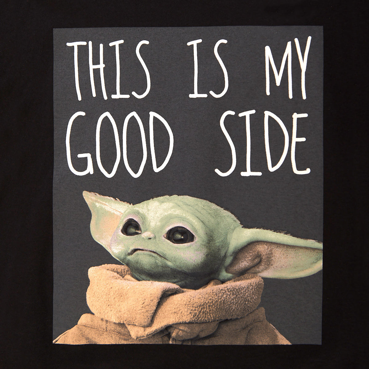 Immagine del prodotto Maglietta nera The Child My Good Side - Star Wars The Mandalorian