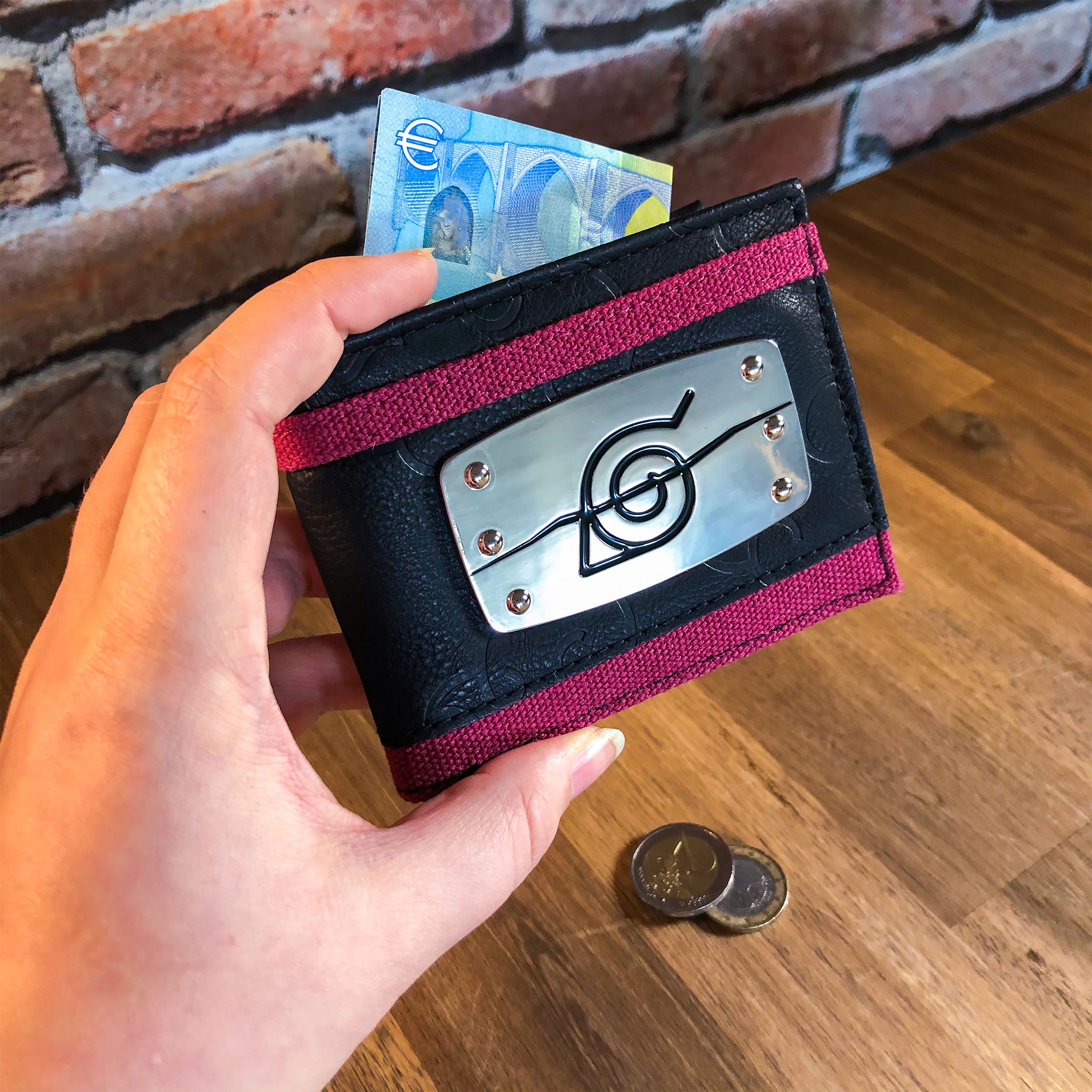 Image produit Naruto - Portefeuille Symbole Métallique Anti Konoha