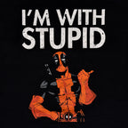 Image produit Deadpool - I'm With Stupid t-shirt noir