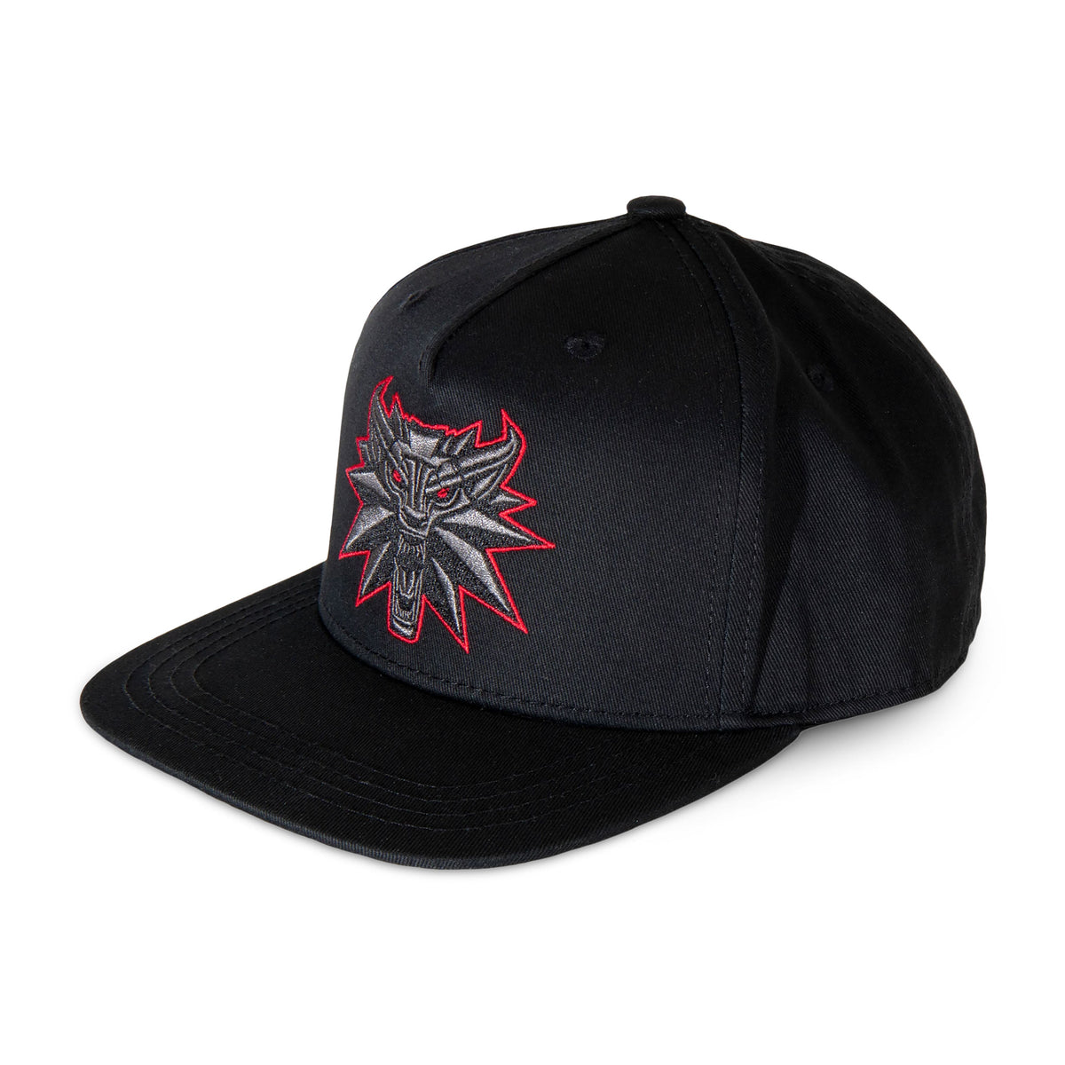 Image produit Witcher - Casquette Snapback Medaillon Loup Noir