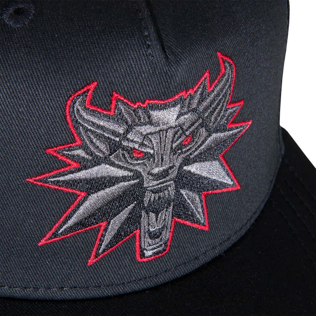 Image produit Witcher - Casquette Snapback Medaillon Loup Noir