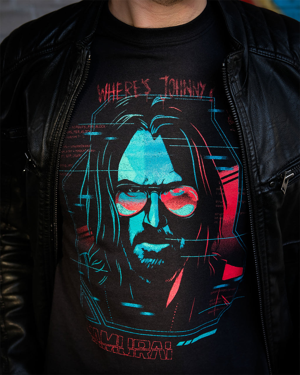 Image produit Cyberpunk 2077 - T-shirt Digital Ghost noir