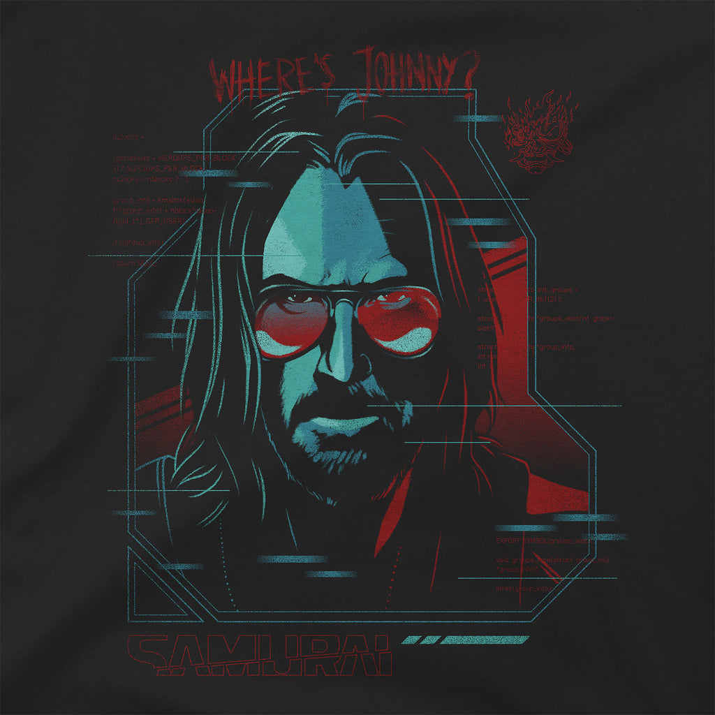 Image produit Cyberpunk 2077 - T-shirt Digital Ghost noir