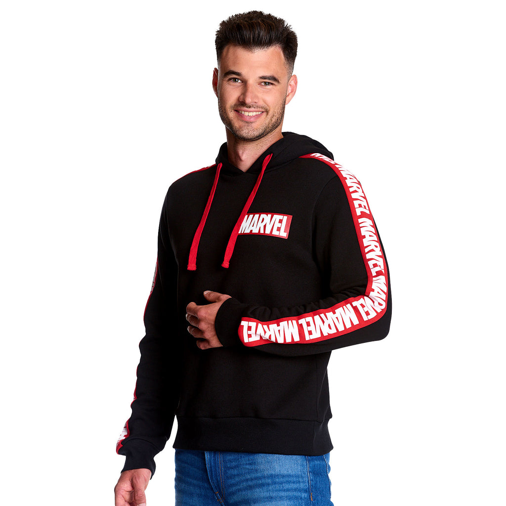 Produktbild Marvel - Logo Hoodie mit Ärmelprint schwarz
