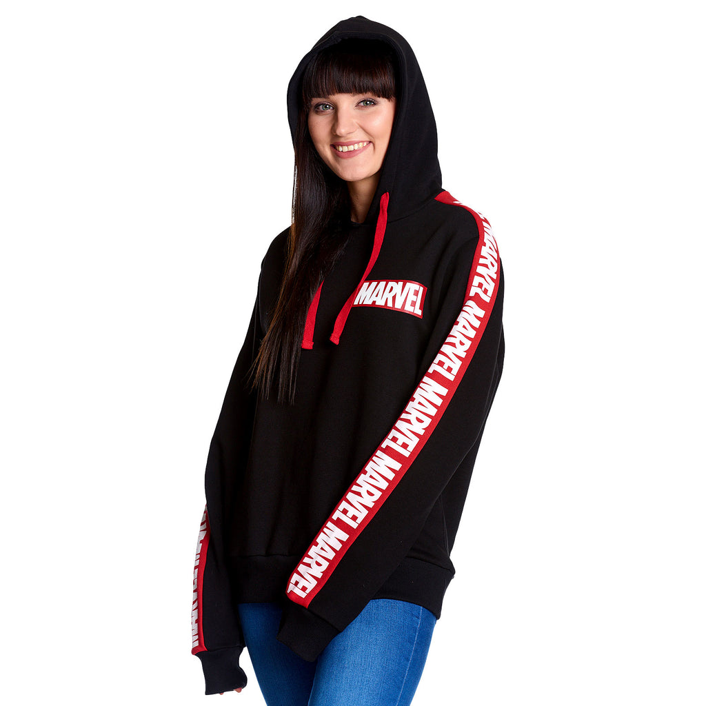 Produktbild Marvel - Logo Hoodie mit Ärmelprint schwarz
