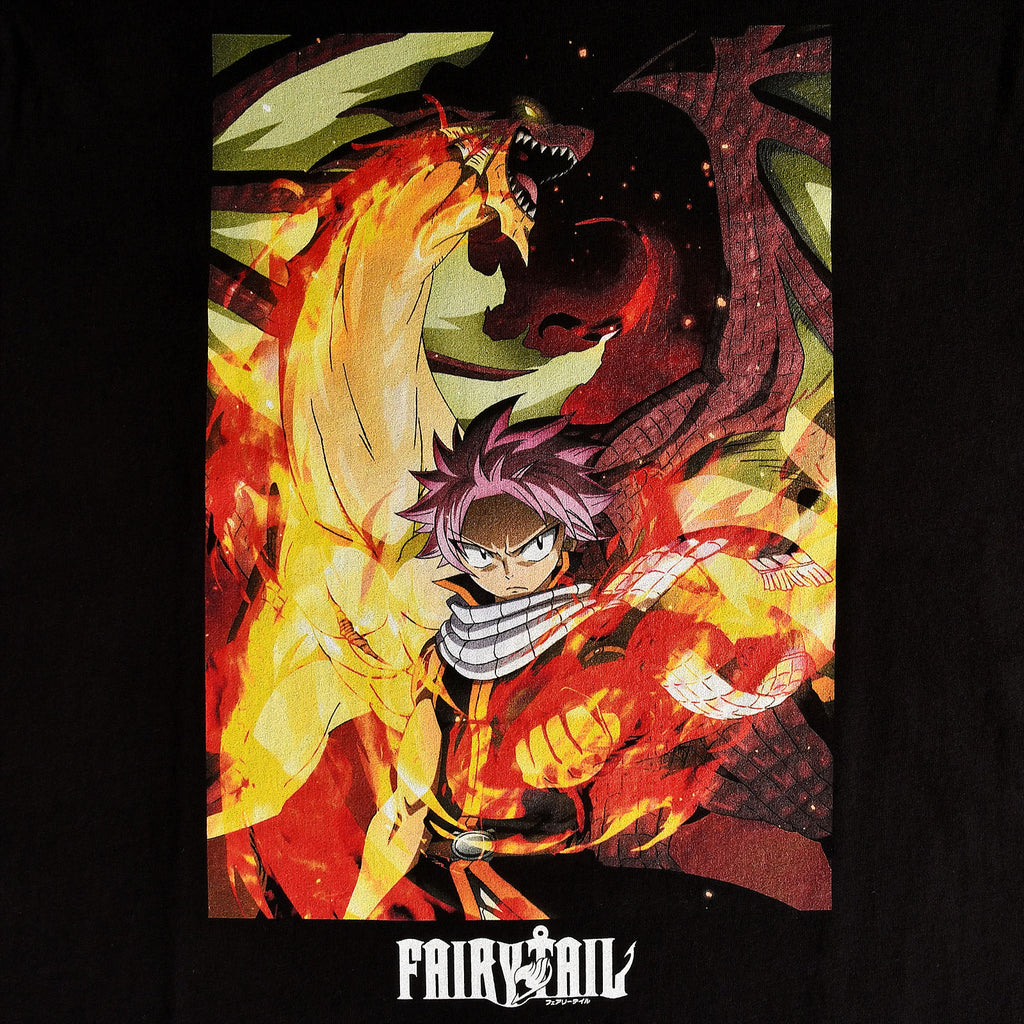 Produktbild Fairy Tail - Natsu mit Igneel T-Shirt schwarz
