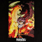 Produktbild Fairy Tail - Natsu mit Igneel T-Shirt schwarz