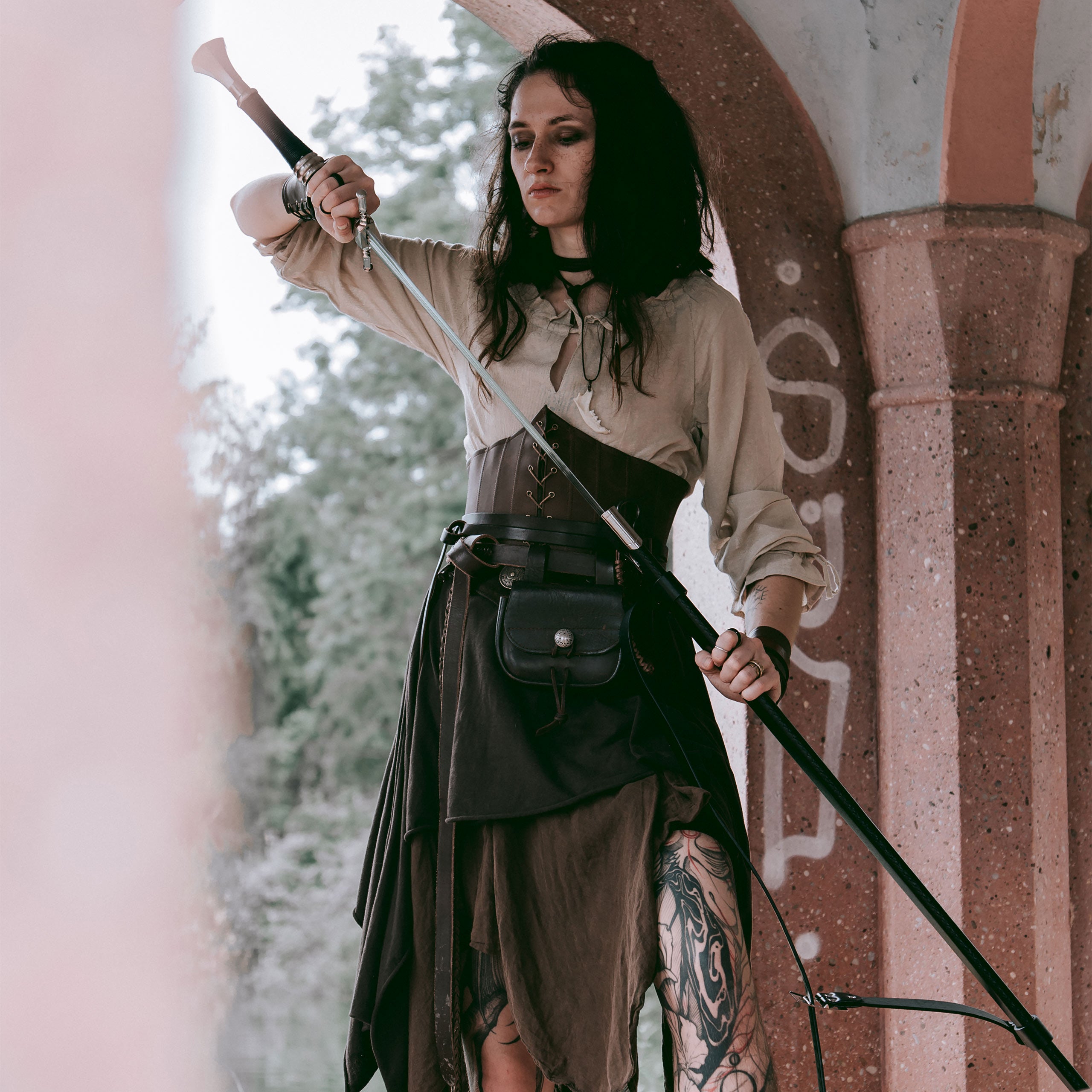 Immagine del prodotto Replica della spada d'acciaio di Geralt di Rivia con fodero per i fan di Witcher