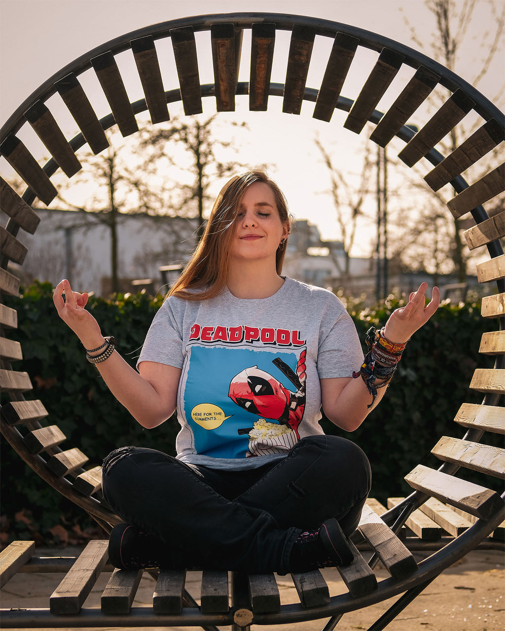 Immagine del prodotto Deadpool - Qui per i commenti T-shirt grigia