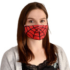Produktbild Spinnennetz Gesichtsmaske für Spider-Man Fans rot