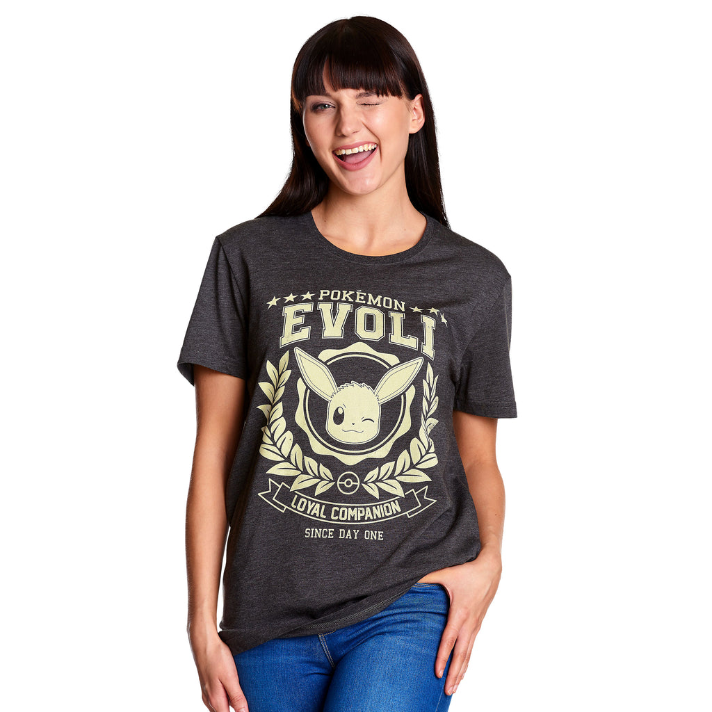 Produktbild Pokemon - Evoli Loyal Companion T-Shirt grau