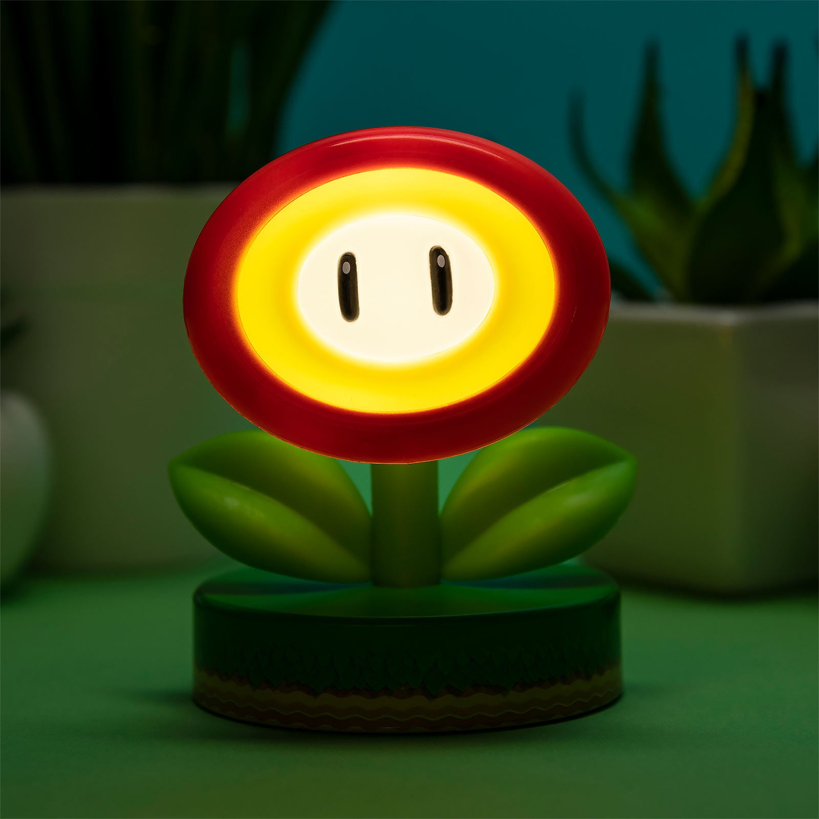 Image produit Super Mario - Fleur de feu Icônes 3D Lampe de bureau