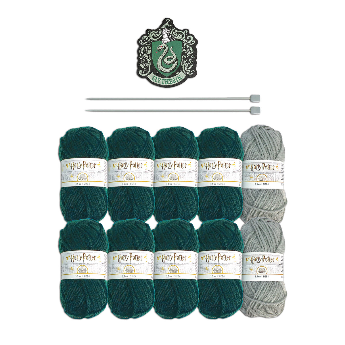 Image produit Harry Potter - Kit de tricot écharpe Slytherin